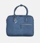 Olivia Lauren Octavia Sac ordinateur Croco en Bleu pour femmes (373507)