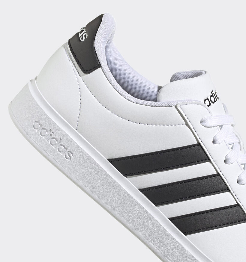 adidas Grand Court 2.0 Baskets en Blanc pour hommes, garçons (350086) - pour semelles orthopédiques