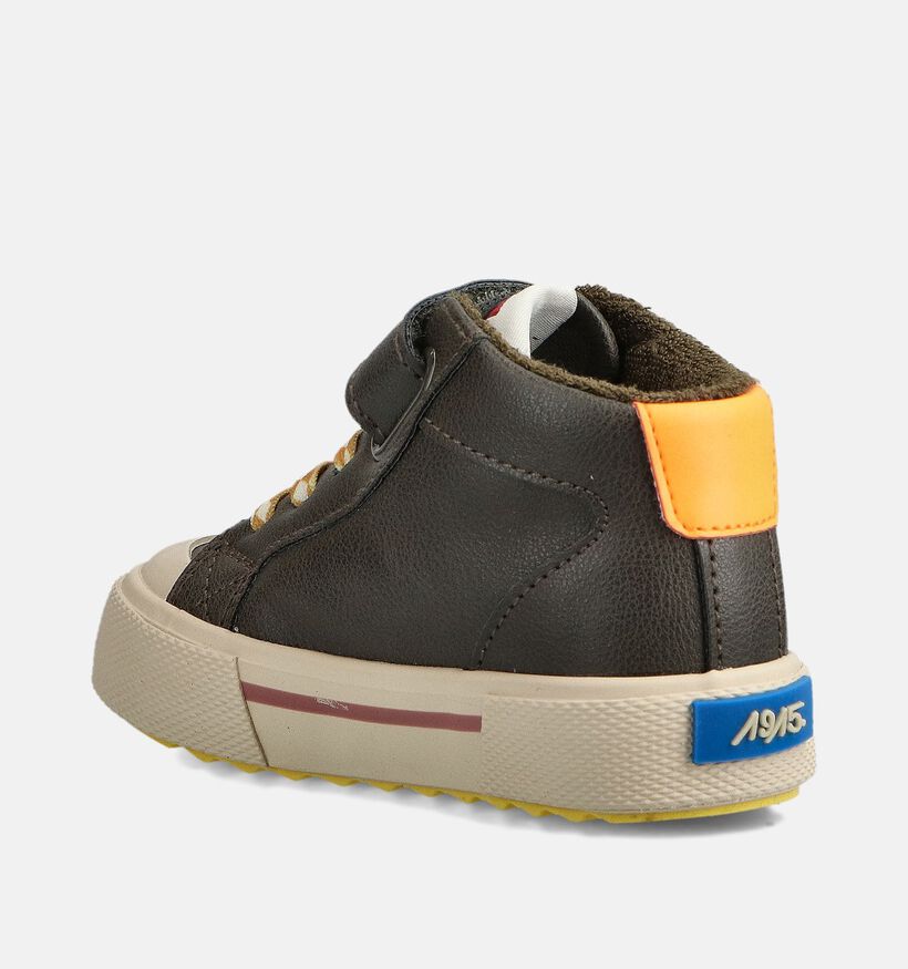 Victoria Tribu Tira Chaussures hautes en Vert kaki pour filles, garçons (363401) - pour semelles orthopédiques