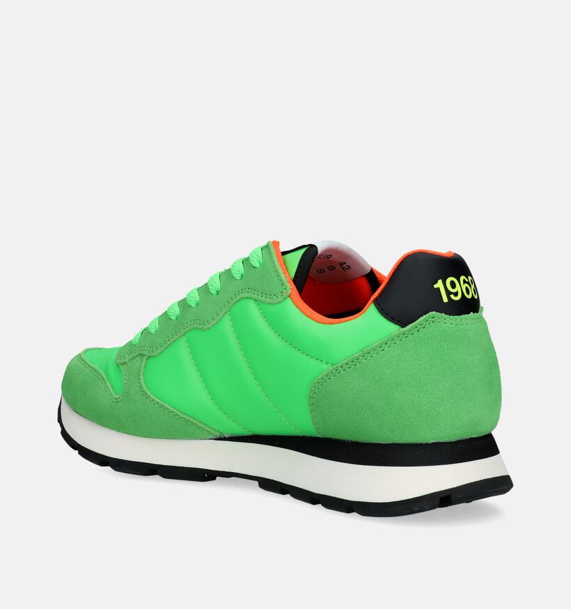 Sun 68 Tom Solid Groene Sneakers voor heren (337126) - geschikt voor steunzolen