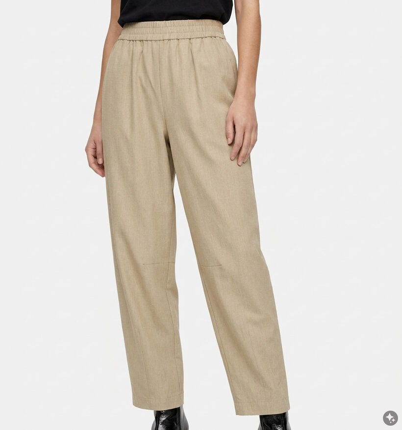 Vila Eponine Barrel Pantalon classique en Beige pour femmes (383836)