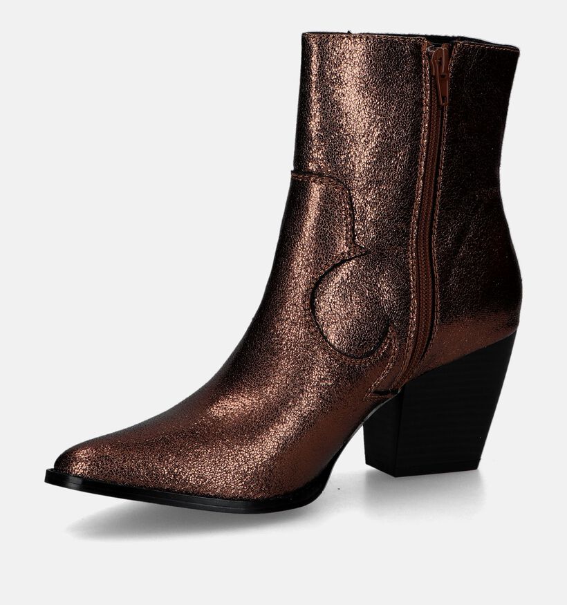 La Strada Bottines à talons en Bronze pour femmes (332024)