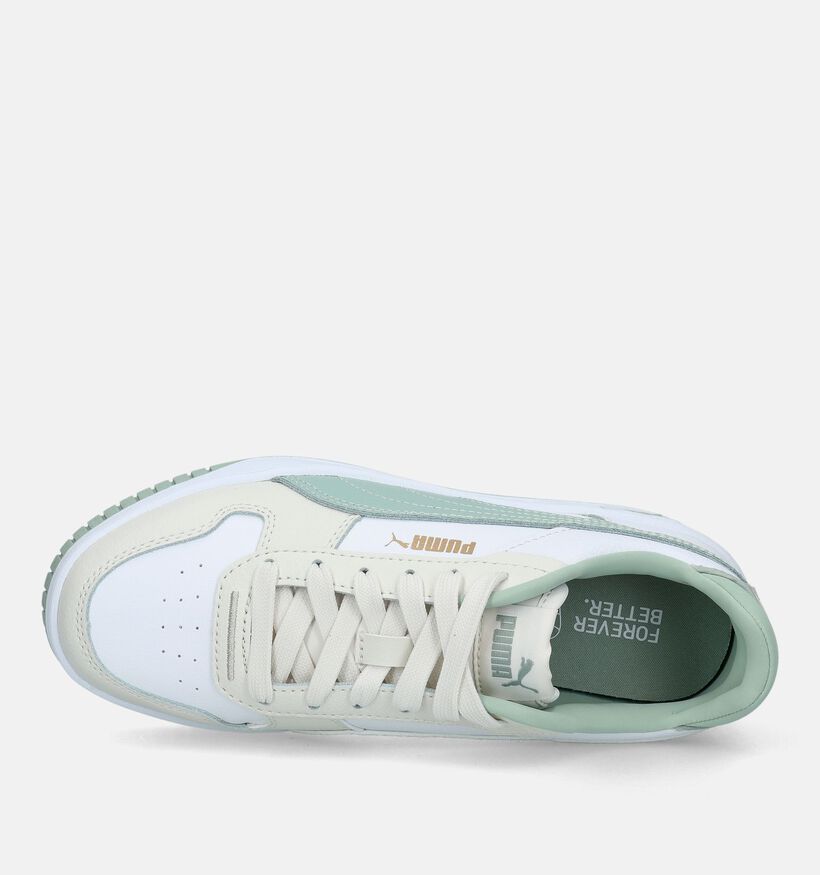 Puma Carina Street Witte Sneakers voor meisjes (350392) - geschikt voor steunzolen