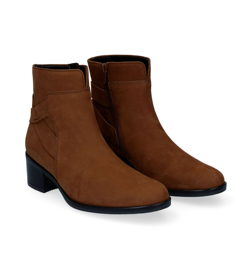 Gabor Best Fitting Bruine Enkellaarzen in nubuck (297244)