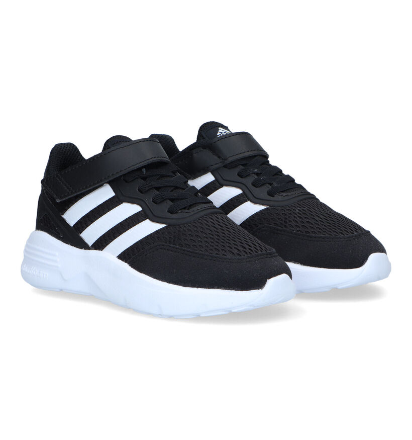 adidas Nebzed EL Zwarte Sneakers voor jongens, meisjes (326929)