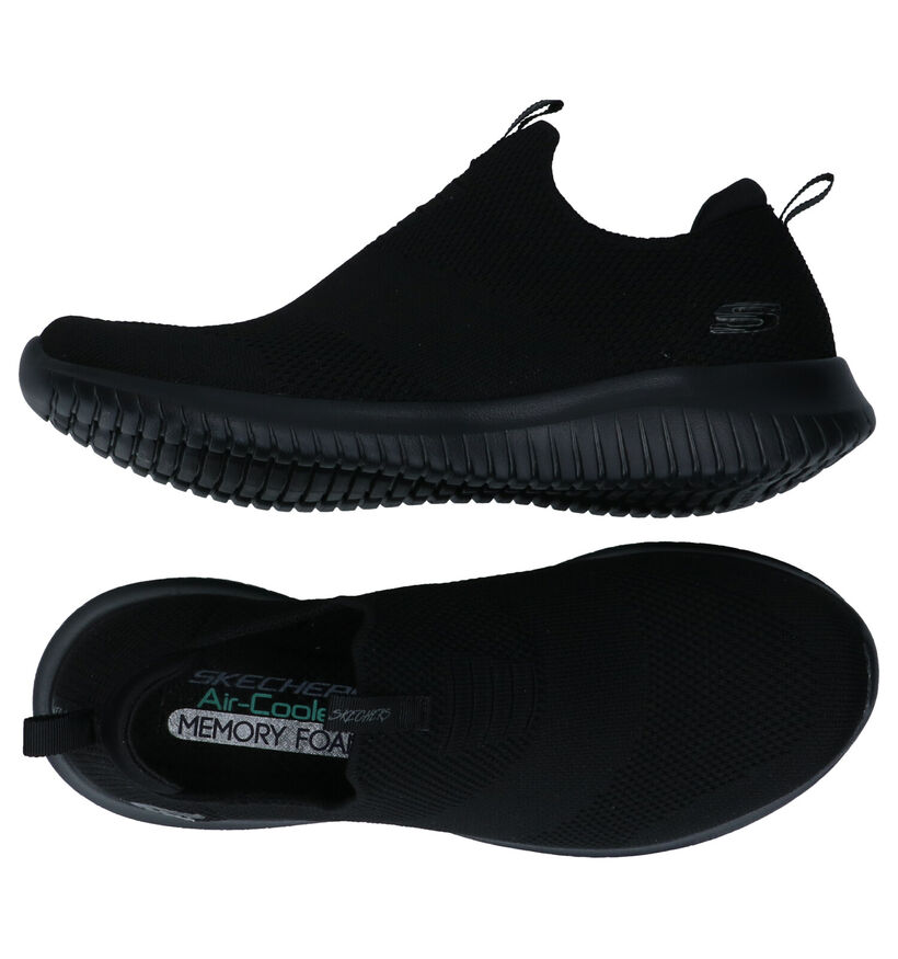 Skechers Ultra Flex First Take Baskets en Noir pour femmes (310629) - pour semelles orthopédiques