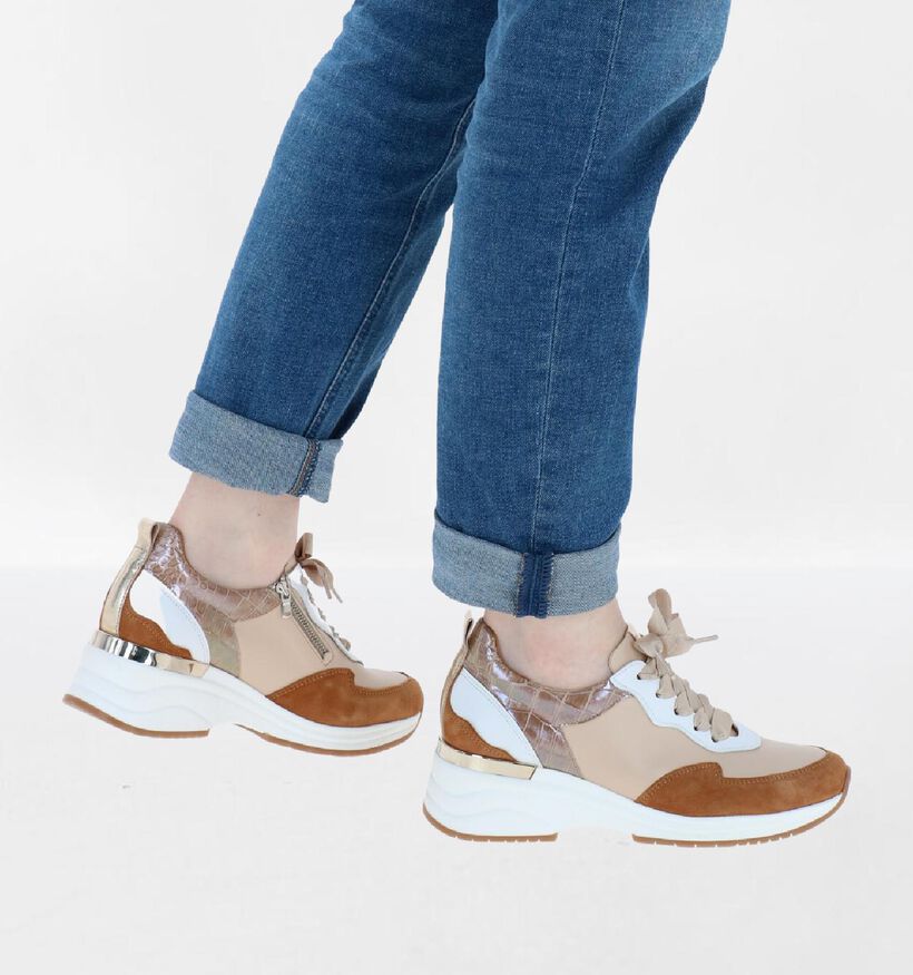 Softwaves Baskets casual en Cognac en cuir (289942)