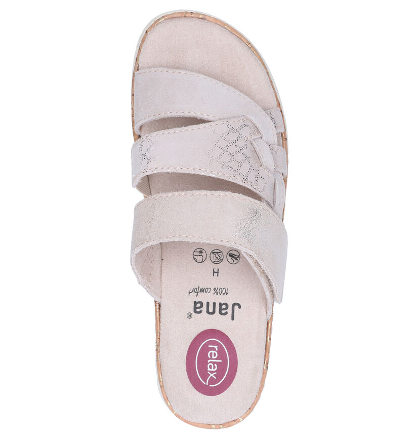 Jana Taupe Slippers in nubuck (270839)