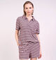 JDY Terry Collar Roze/Bordeaux Polo T-shirt voor dames (374853)