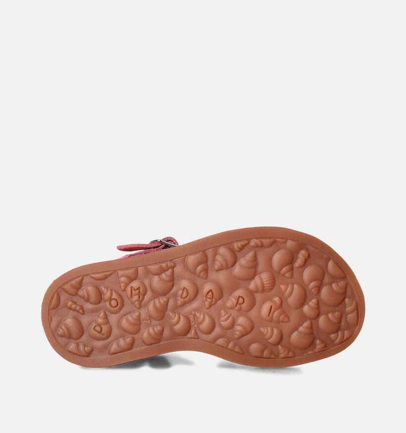Pom d'Api Plagette Strap Sandales en Rose pour filles (354614)