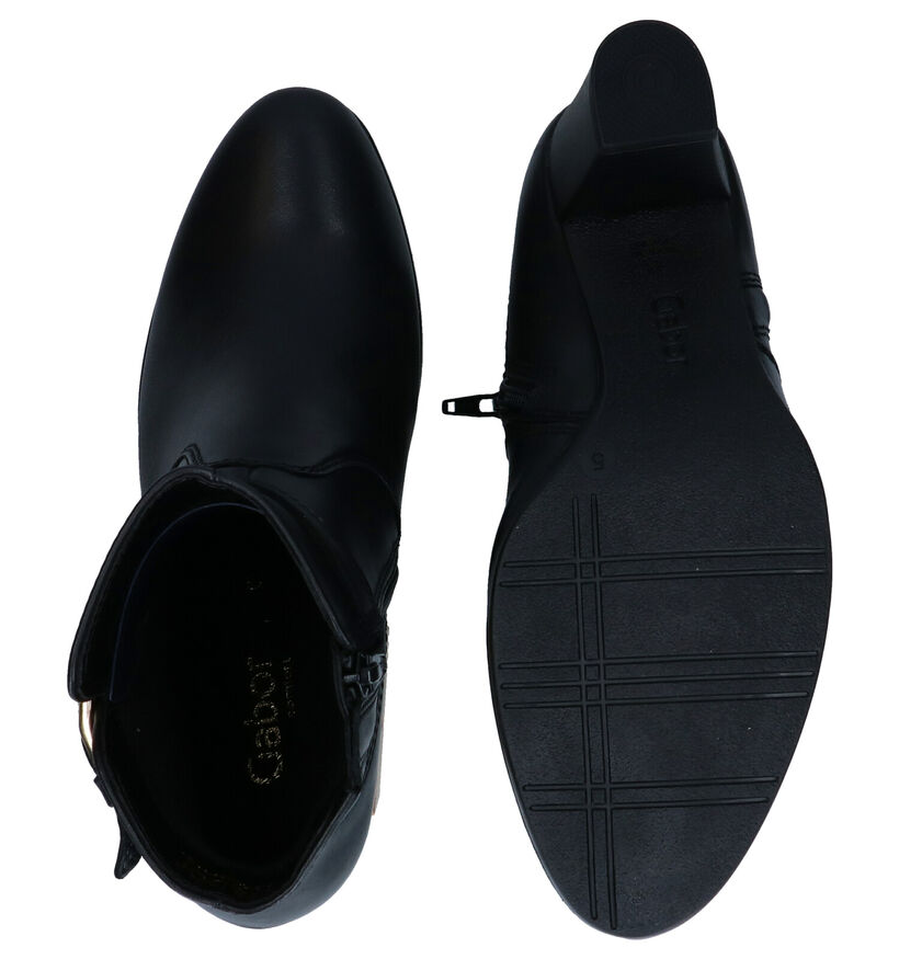 Gabor Bottillons en Noir en cuir (282425)