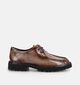 Tamaris Comfort Taupe Mocassins met Veter voor dames (376330) - geschikt voor steunzolen