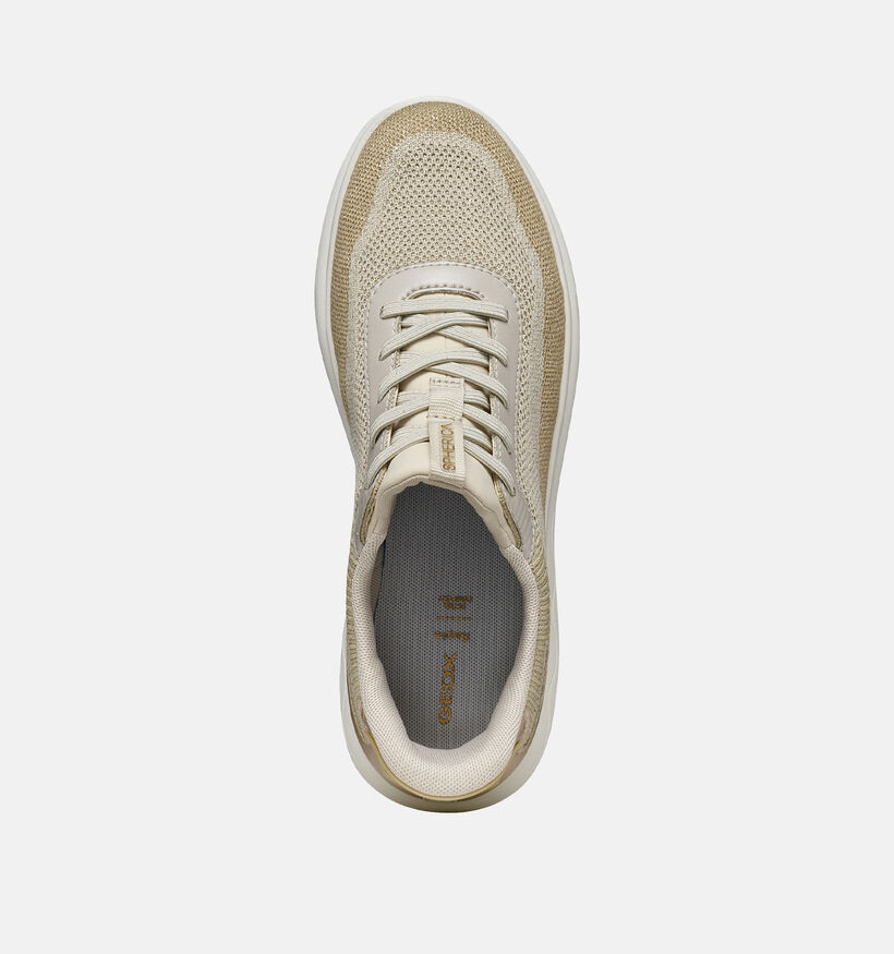 Geox D Spherica Plus Gouden Sneakers voor dames (368176) - geschikt voor steunzolen