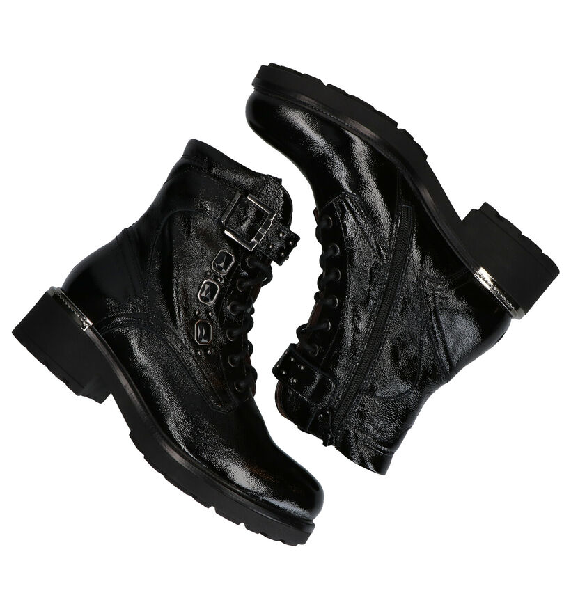 NeroGiardini Boots à lacets en Noir en verni (284016)