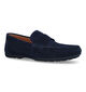 Geox Kosmopolis Grip Blauwe Mocassins in daim (326747)