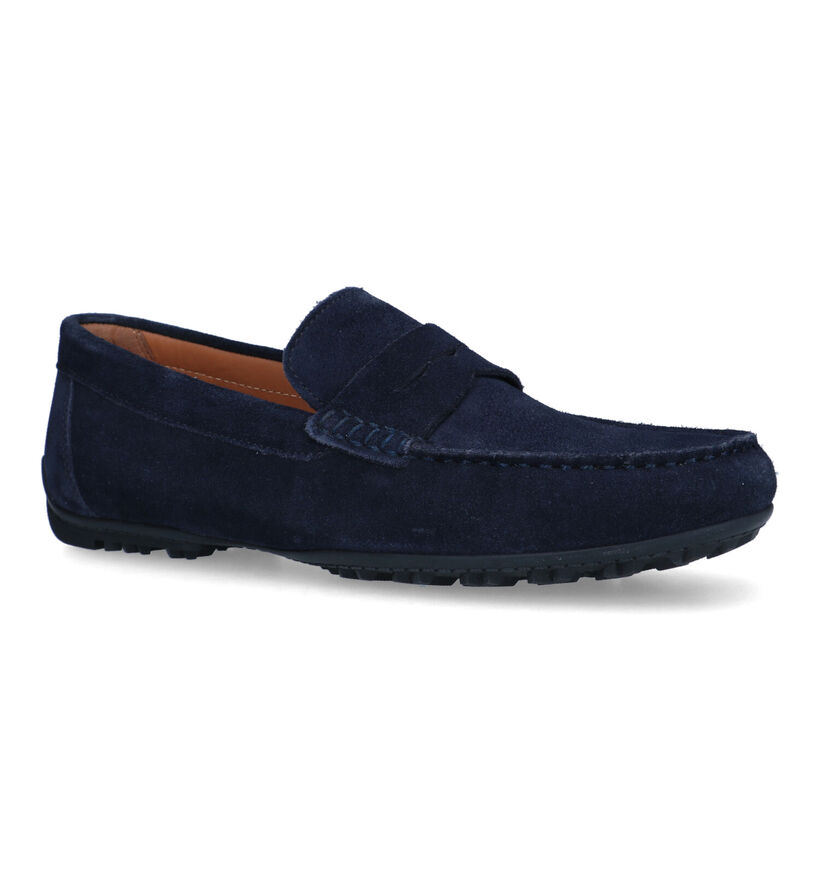 Geox Kosmopolis Grip Mocassins en Bleu pour hommes (326747)