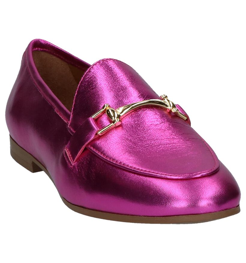 Roze Geklede Loafers Youh! in leer (217829)