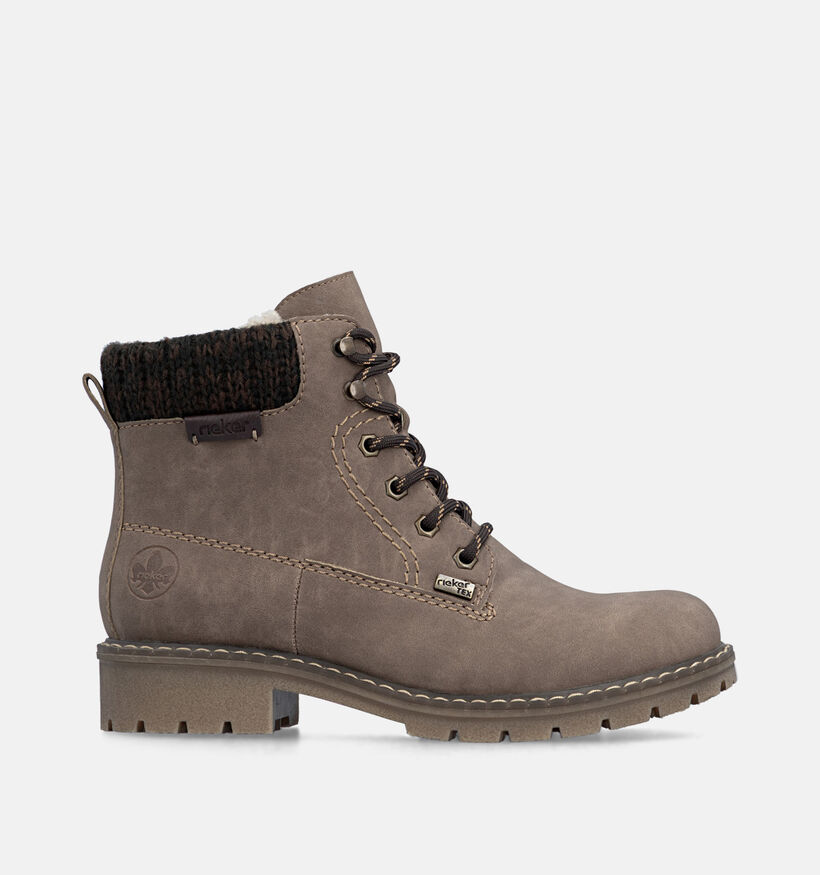 Rieker Taupe Boots met Veters en Rits voor dames (379876)