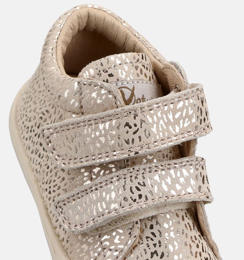 Naturino Cocoon VL Suede Goudkleurige Babyschoenen voor meisjes (371594) - geschikt voor steunzolen