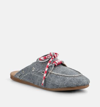 Shoecolate Slippers Blauw