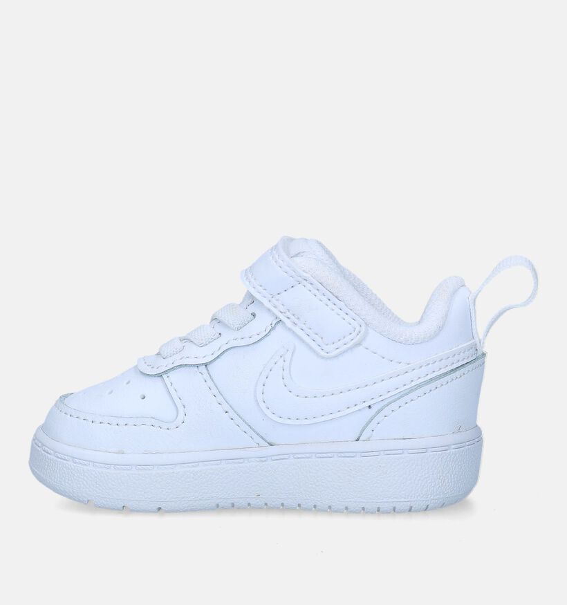 Nike Court Borough Baskets en Blanc pour garçons, filles (340221)