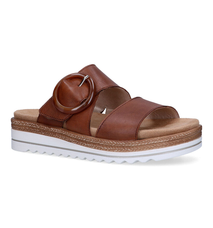 Remonte Nu-pieds pour semelles orthopédiques en Cognac pour femmes (323552) - pour semelles orthopédiques