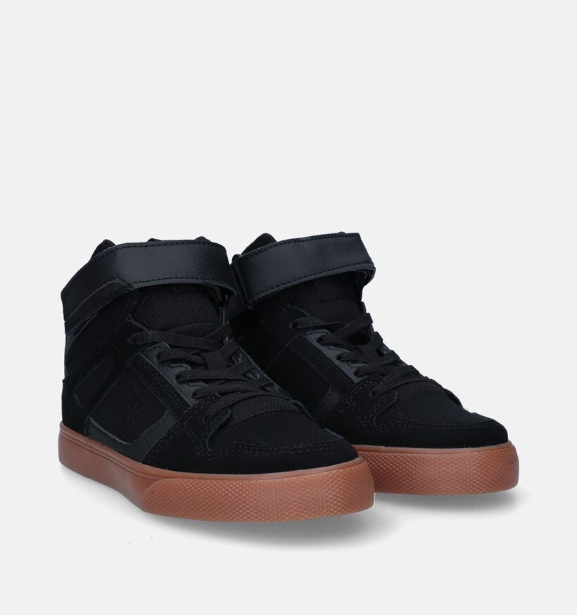 DC Shoes Pure High Top Baskets de skate en Noir pour garçons (326850)