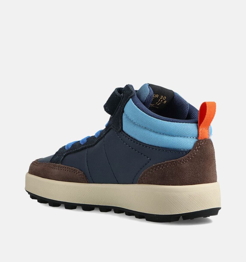 Sun68 Genius Mid Blauwe Sneakers voor jongens (362143) - geschikt voor steunzolen