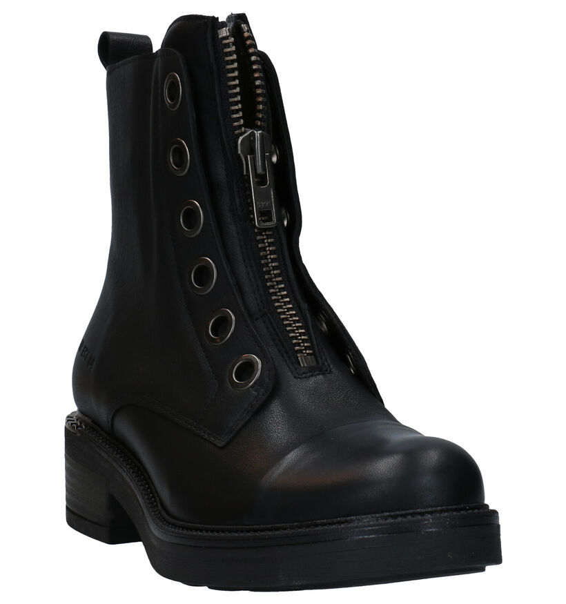 Red-Rag Bottines en Noir en cuir (281812)