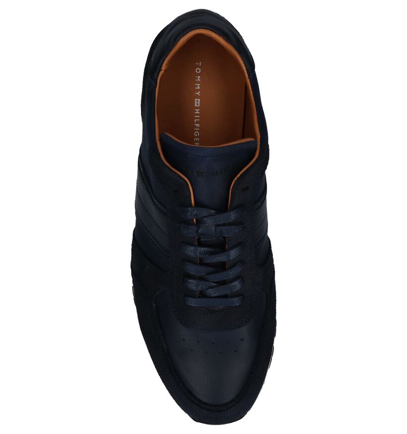 Donker Blauwe Casual Veterschoenen Tommy Hilfiger in leer (225231)