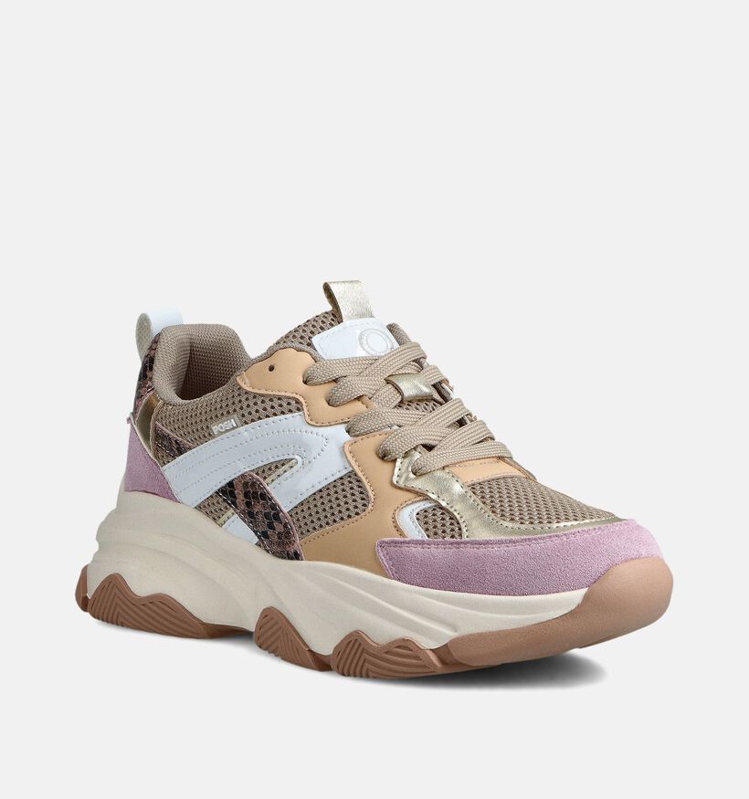 Posh by Poelman Roze Veterschoenen voor dames (368773) - geschikt voor steunzolen