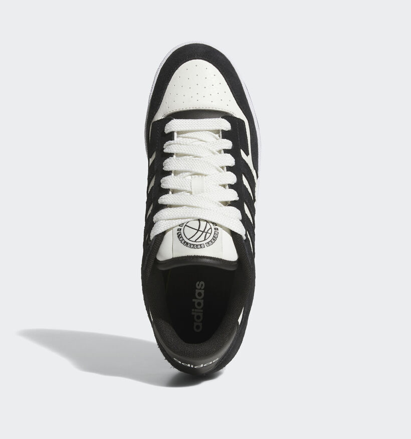 adidas Rapid Court Low Zwarte Sneakers voor heren (357133) - geschikt voor steunzolen