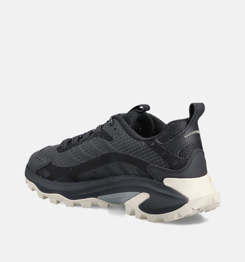 Merrell MOAB Speed 2 Sport Zwarte Wandelschoenen voor dames (363645) - geschikt voor steunzolen