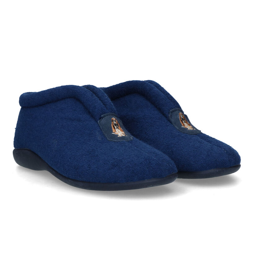 Hush Puppies Oisim Pantouffles en Bleu pour femmes (340751)