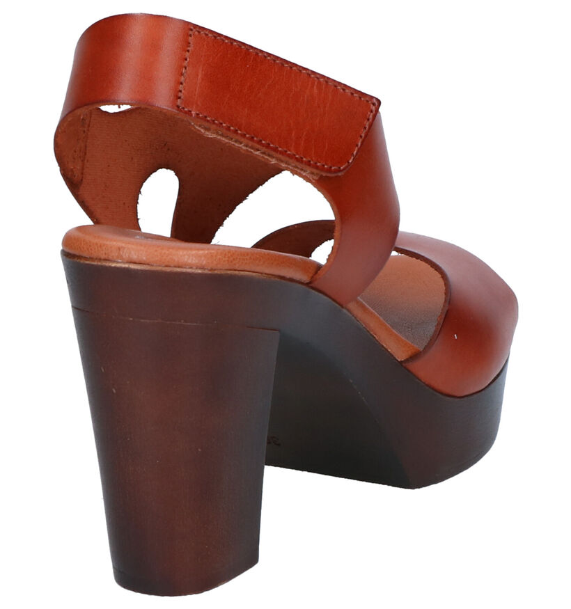 Marila Cognac Sandalen in leer (292738)