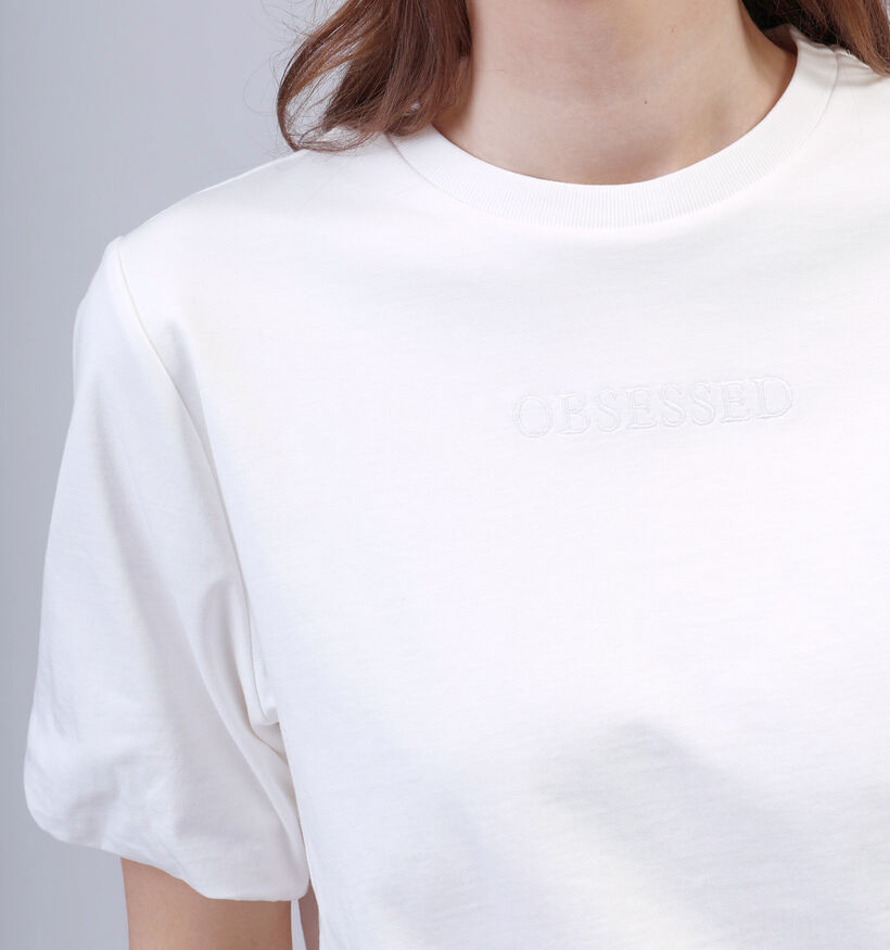Vero Moda Penny Cropped T-shirt en Blanc pour femmes (358790)
