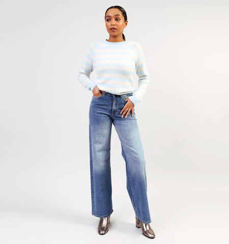Straight leg jeans blauw L32