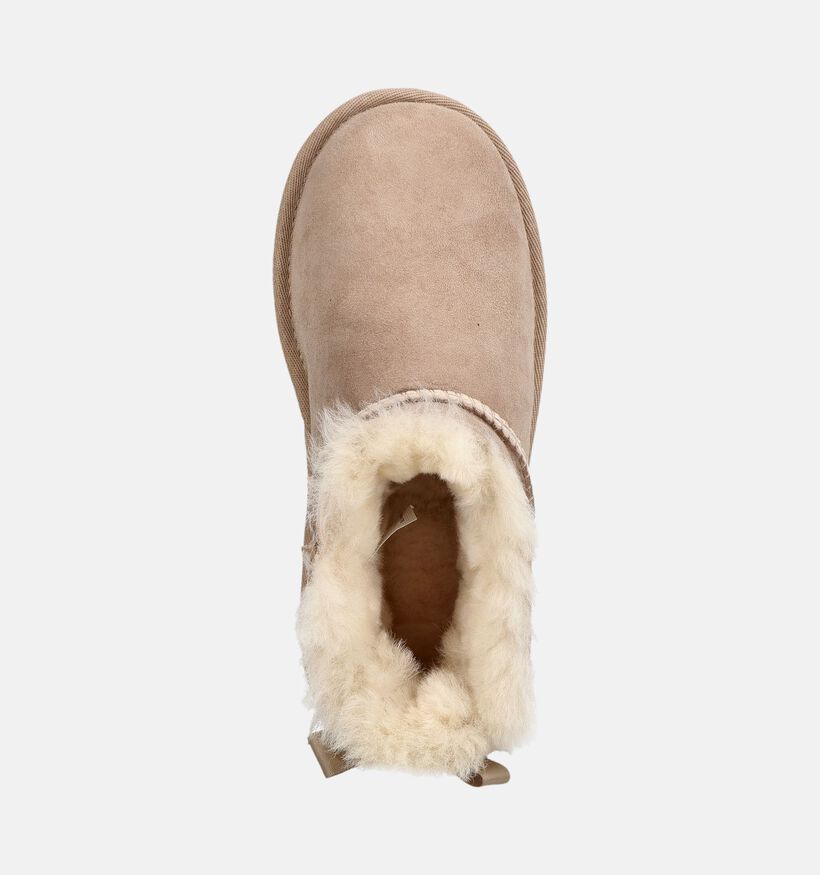 UGG Ultra Mini Bailey Bow Bottes d'hiver en Beige pour filles (378000)