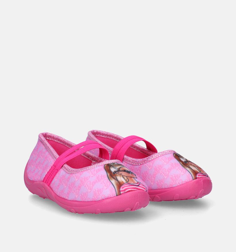 Barbie Pantoufles fermées en Rose pour filles (338835)