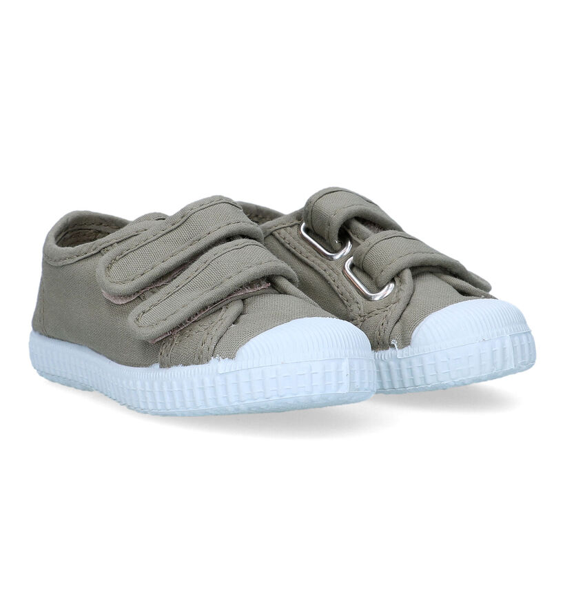 Cienta Baskets basses en Vert kaki pour filles, garçons (324050) - pour semelles orthopédiques