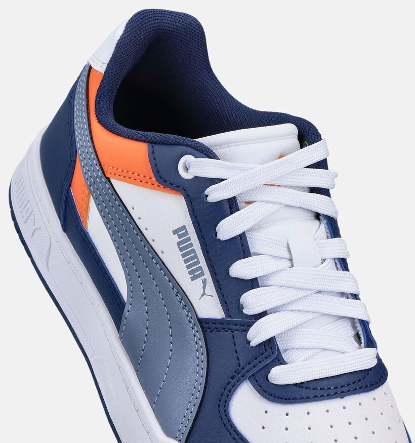 Puma Caven III Block Baskets en Bleu/Blanc pour filles, gar&ccedil;ons (366650) - pour semelles orthop&eacute;diques