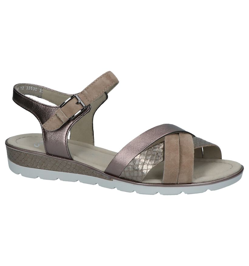 Comfortabele Sandalen Taupe Ara Alassio, , pdp