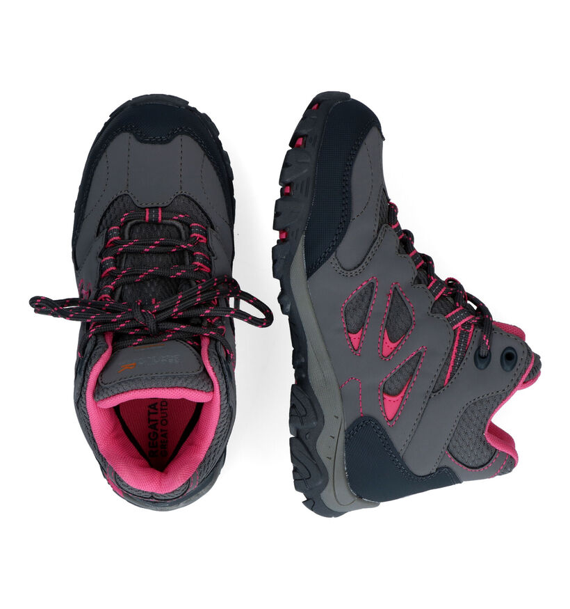 Regatta Holcombe Mid Jnr Chaussures de randonnée en Turquoise pour filles (361298) - pour semelles orthopédiques