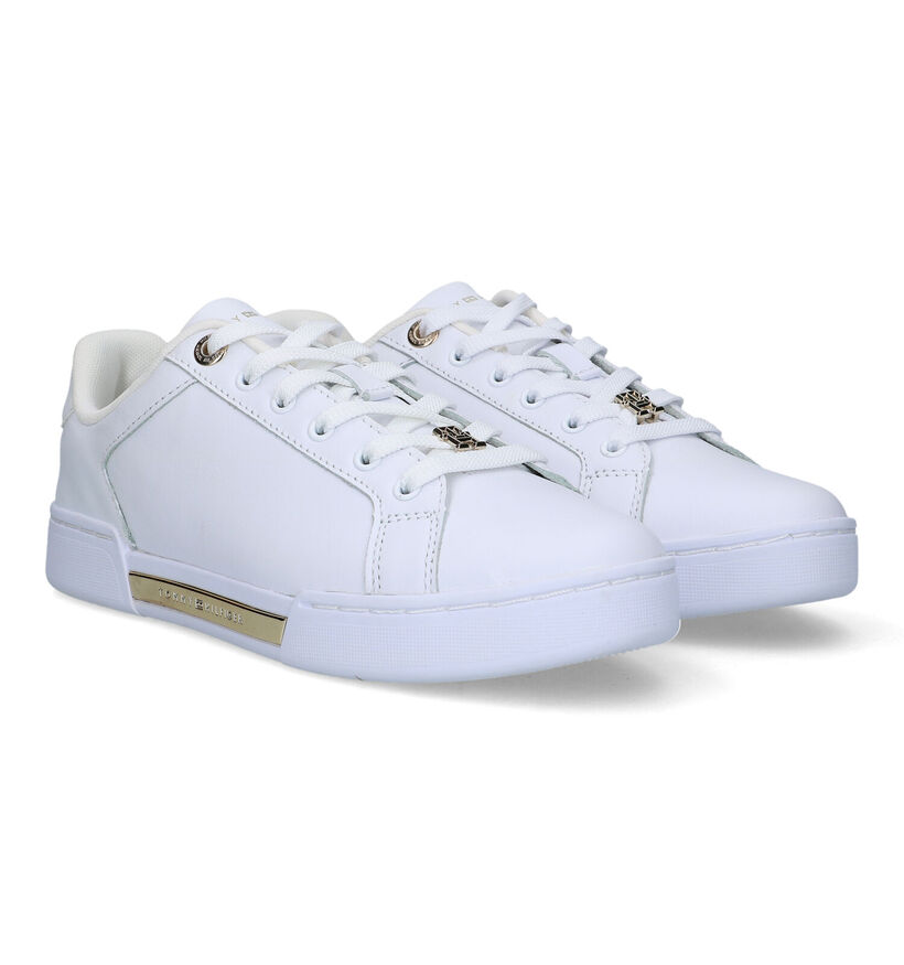 Tommy Hilfiger Court Witte Sneakers in leer (318207)