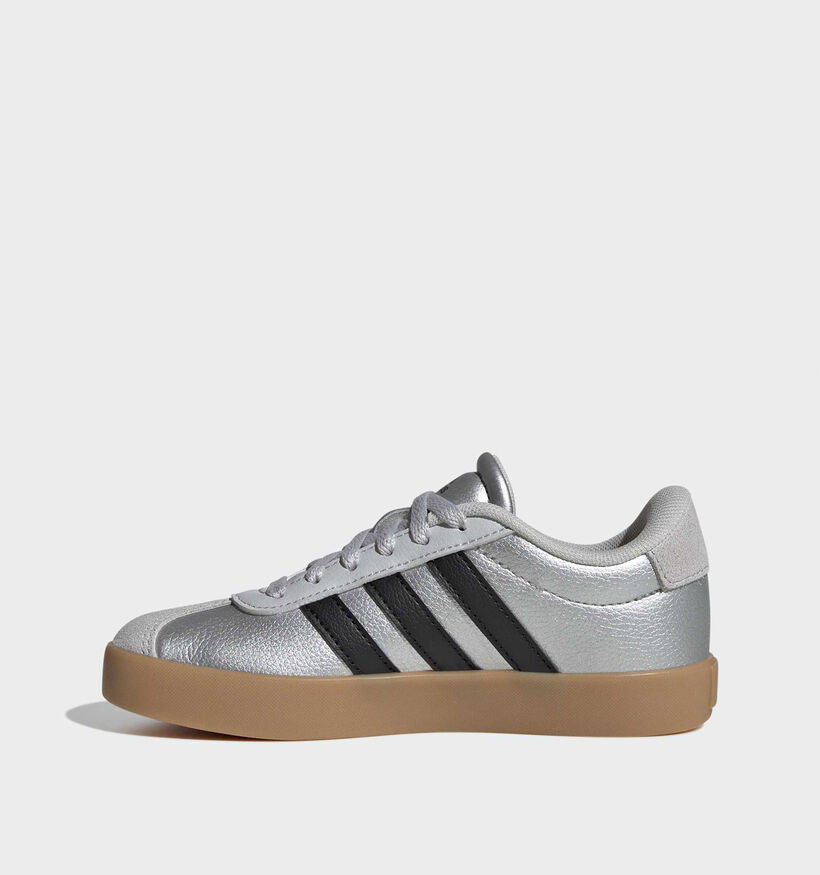 adidas VL Court Zilveren Lage Sneakers voor meisjes (366950) - geschikt voor steunzolen
