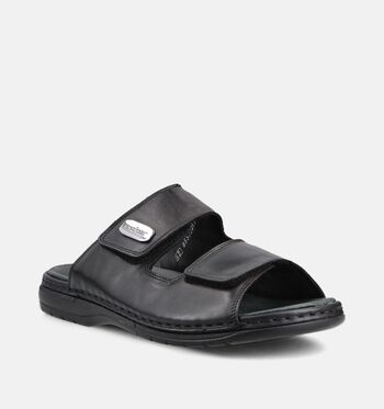 Rieker Slippers Zwart/Bruin