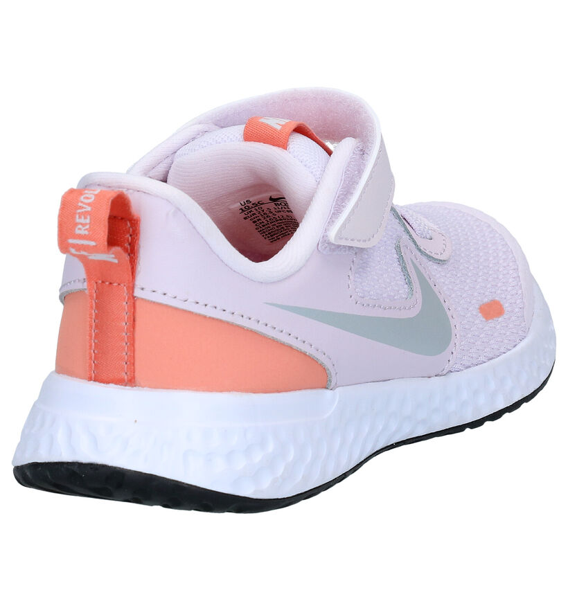 Nike Revolution Baskets en Gris en cuir (291161)