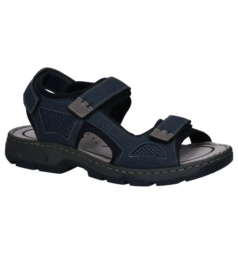 Rieker Sandales en Bleu foncé en simili cuir (288378)