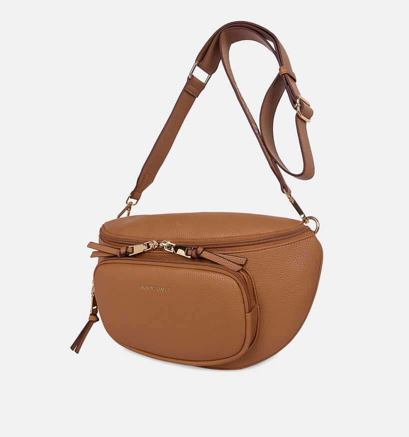 Laurent David Cognac Crossbodytas voor dames (374028)