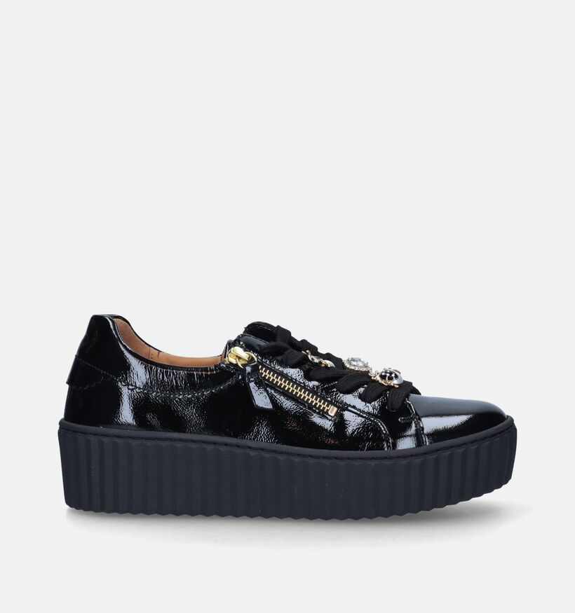 Gabor Best Fitting Zwarte Veterschoenen voor dames (347039) - geschikt voor steunzolen